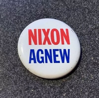 RICHARD NIXON / SPIRO AGNEW 1 3/8  Presidential Political Campaign Button / Pin • $7
