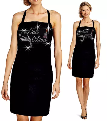 Bling Bling Apron Rhinestones Nail Diva Salon Designer Polish Artist • $25.99