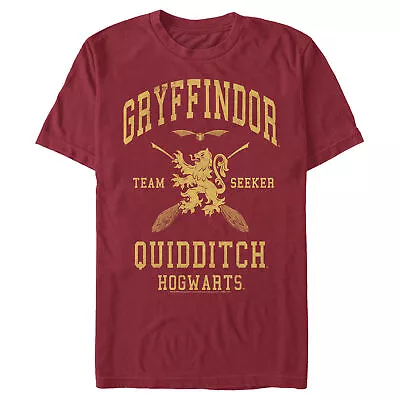 Men's Harry Potter Gryffindor Quidditch Gold Team Seeker T-Shirt • $13.99