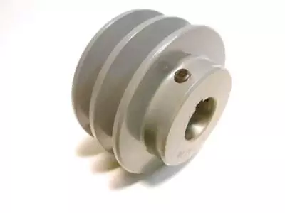 $40.57 • Buy 4 1/2  Double V Belt Pulley Fits A And 4L Belt 4.45   Dia, All Bore Sizes  A78