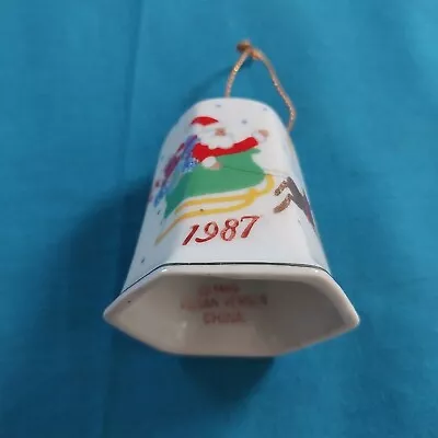 Vintage Christmas Bell Decoration Lillian Vernon 1987 5 - 6cm Good Condition  • $13.90