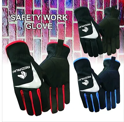 REDRUM Safety Gloves Cut Resistant Gardening Gloves Farmer Mechanic Builder Work • $31.38