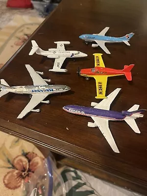 Matchbox Airplanes Lot 1973 Lesney Airbus Learjet Korean FedEx Piper Pan Am • $22.99