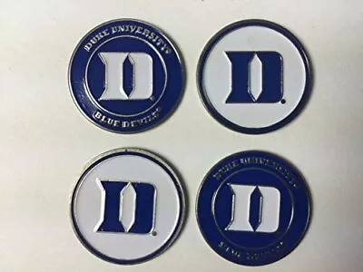 Duke Blue Devils Ball Marker Set Of 4 Markers Fits Hat Clip Or Divot Tool • $19.98