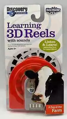 View-Master Discovery Channel A DAY AT THE FARM Learning 3D Reels W/ Sounds NEW • $16.98