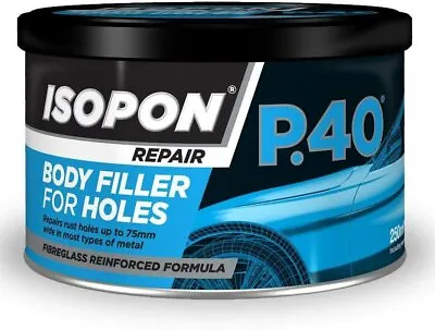 £16.69 • Buy U-POL Isopon P40 Fibre Glass Body Filler Compound Car Body Repair Paste 250ml