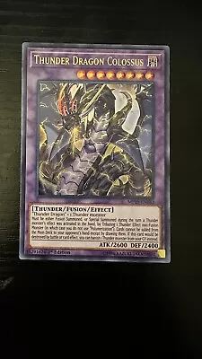 YuGiOh - Thunder Dragon Colossus - MP19-EN183 1st Edition Ultra Rare - Near Mint • $6.50