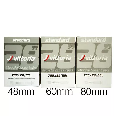 Vittoria Standard Inner Tube 700x20-28C FV48/60/80mm Road Bike Inner Tube • $8.90