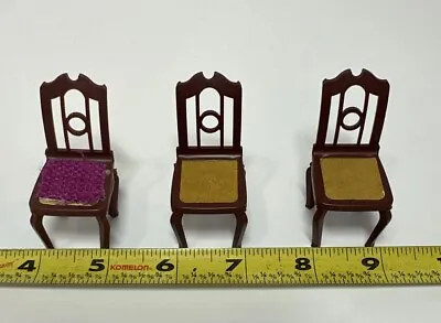 Jean Of West German Brown 1970s Vintage Doll House Chairs No Cracks • $13.50