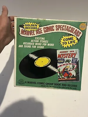 RARE Thor 1966 GOLDEN RECORD MARVEL AGE COMIC SPECTACULAR VINYL  MMMS • $375