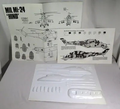 MIL Mi-24 'HIND'  (Helicopter) Vacuformed Model Kit COMBAT MODELS • $18.75