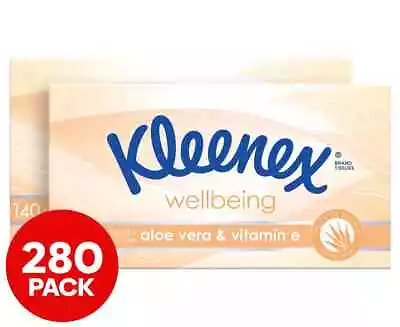 2 X Kleenex Aloe Vera Tissues 140pk • $28.99