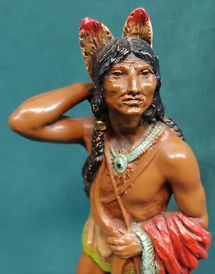Vintage Universal Statuary Corp Native American Indian Warrior Figure Statue • $55