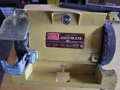 Vintage Shopmate Grinder 5 Inch Model 2601T0 Bench Grinder Turns On And Spins • $20