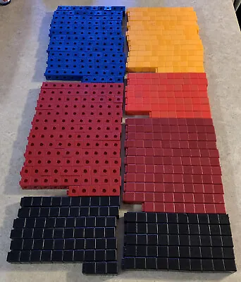 684 Piece Lot Multilink Linking Cubes/ Math Manipulatives/ Counting Blocks Huge • £43.67
