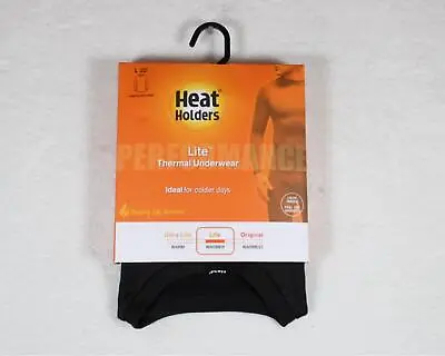 Heat Holders Original Thermal Underwear Long Sleeve Crew HHM03857 BLK Brand New • $14.99