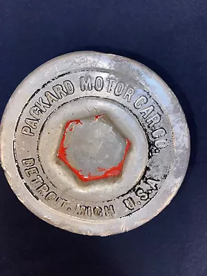 1920's Packard Motor Car Co. Grease Wheel Hub Cap Wooden Wire Wheel Rare! • $49.99