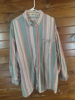 Victoria Jones Shirt Womens 3X Long Sleeve Strips • $13.50