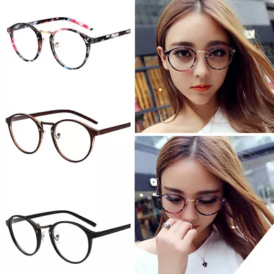 Fashion Men Women Nerd Unisex Eyewear Fake Eye Glasses Outdoor Eyeglasses FraNL • £4.69