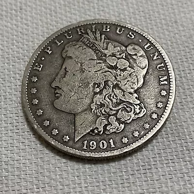 1901 O Morgan Silver Dollar $1  XF Better Date 90% Silver Coin Excellent Details • $50