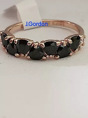 Bomb Party Ring RBP5955 All About Me Black Onyx Rose Gold Band New Size 10 • $10