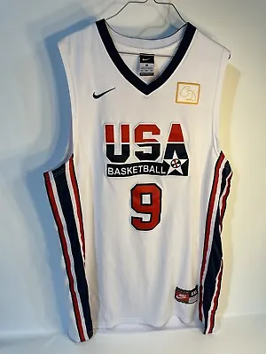 Nike USA Olympic Dream Team Michael Jordan Jersey Chuck Daily Logo Mens XXL CD • $101.99