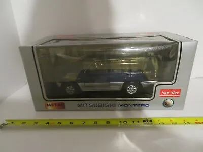 Sunstar Diecast Mitsubishi Montero SUV Blue  1:18 Scale With Box • $90