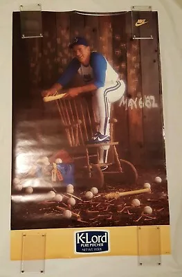 Vintage NIKE Baseball Poster K-Lord PURE PITCHER Gaylord Perry  Seattle Mariners • $79
