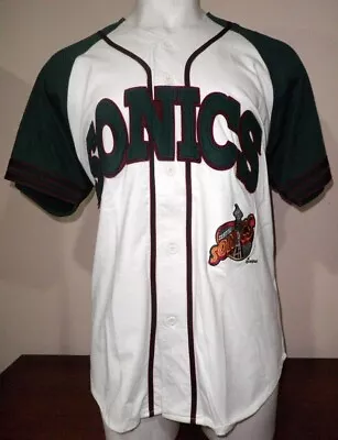 STARTER NBA Baseball Jacket Shirt Sonics 90s Rare Vintage SEATTLE SUPERSONICS • $118.14