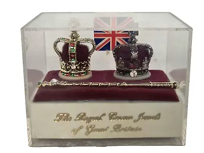 Souvenir Range 1984 👑 Miniature ROYAL CROWN JEWELS Collection OF GREAT BRITAIN • $45.33