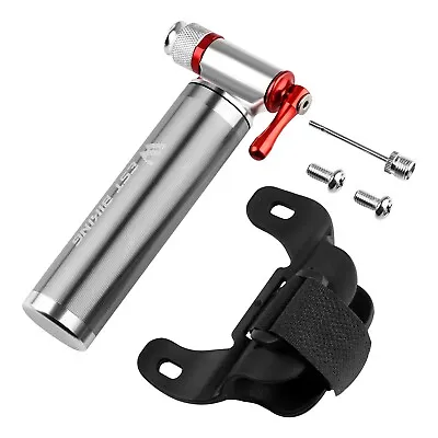 WEST BIKING MiniPortable Bicycle Pump Fast CO2 Tyre Inflator Bike Pump Ball Pump • £13.88