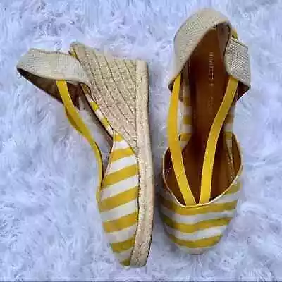 Montego Bay Espadrille Wedges Sandals Ankle Strap Womens 7.5 • $14.11