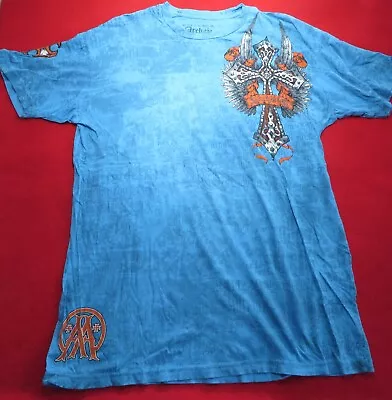 ARCHAIC Rare Vintage Mens T Shirt  - Cross And Wings - 2XL • $14.95