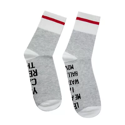 Unisex Adult Crew SocksLetters Pattern Color Block Over Ankle SocksSports Socks • $6.19