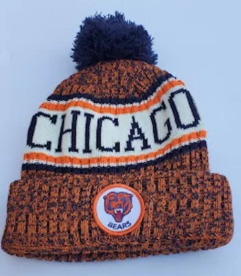 New Chicago Bears (vintage 80's Patch) Knit Winter Pom Hat • $19.99