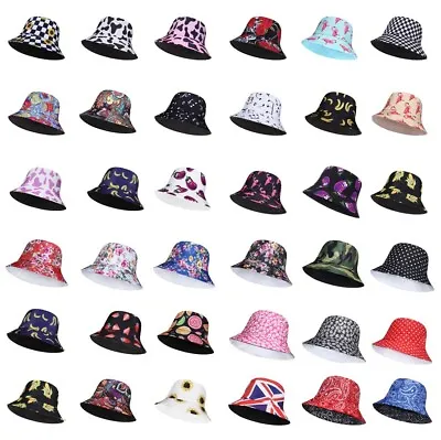 Bucket Hat 100% Cotton With Reversible Design Bucket Hats Men Bucket Hats Women • £9.89