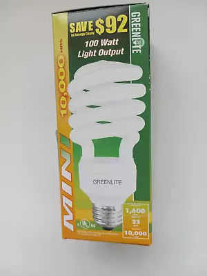 💥Greenlight® 100 Watt Std Base 10000 Hour Energy Saver 23 Watt Equivalent Bulb • $7.95