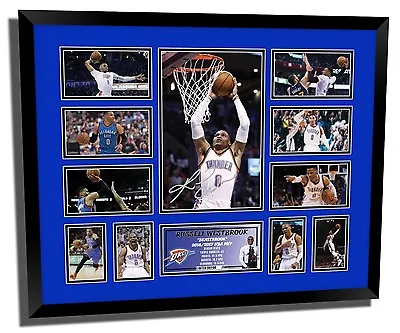 Russell Westbrook 2017 Nba Mvp Winner Signed Limited Edition Framed Memorabilia • $129.99