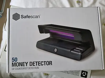 Safescan Money Detector 50 UV Counterfeit Detector  Black Brand New  Vat Inc • £19.99