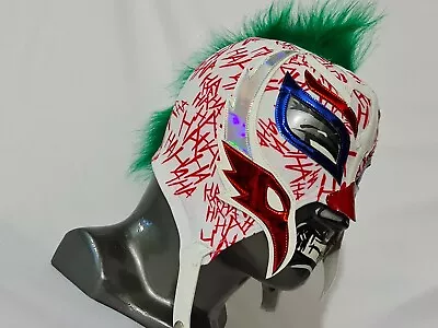 Joker Mask Wrestling Mask Luchador Costume Wrestler Lucha Libre Mexican Maske  • $44