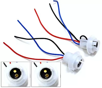 Universal Pigtail Wire Female Socket 1157 W Two Harness Front Turn Signal Fit • $10.45