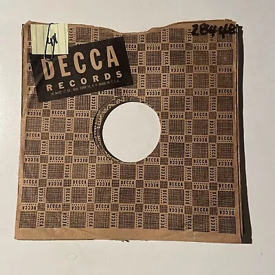 10  78 RPM Record Sleeves - Lot Of 10 Decca Record Sleeves (Bundle #48) • $10