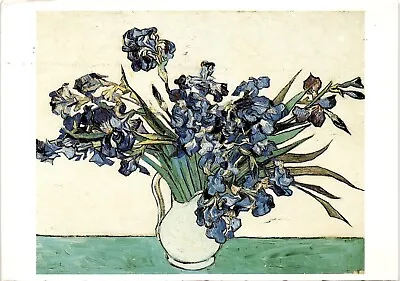 Irises By Vincent Van Gogh - Dutch 1853-1890 Vintage Chrome Postcard • $2.75