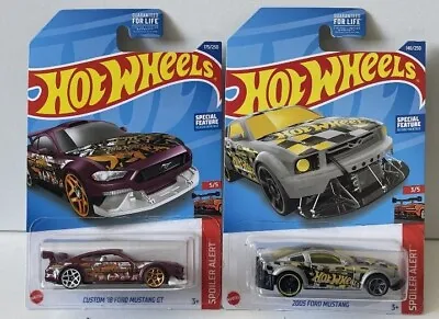 2022 Hot Wheels 2005 Ford Mustang 2022 Custom’18 Ford Mustang GT Lot Of 2 • $3.52