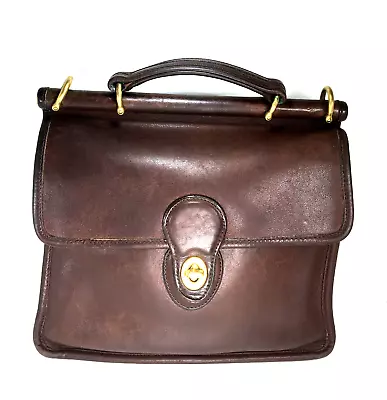 Coach Willis 9927 Vtg Brown Leather Shoulder Bag – Missing Strap – Distressed • $109.99