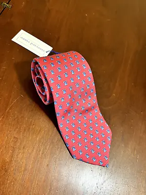 NWT NEW VINEYARD VINES Pink Libery Bell Silk Neck Tie Custom Collection • $24.99