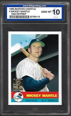 Bazooka Mickey Mantle NY Yankees //// RARE ISA 10 //// Gem Limited Issue  • $175