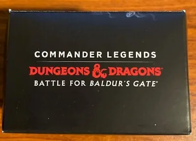 2022 MTG Commander Legends Dungeons & Dragons Battle For Baldur's Gate Deck Box • $20.88