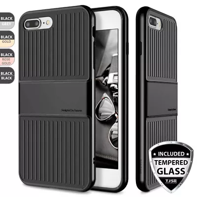 $6.45 • Buy For IPhone 8 7 Plus SE 2020 Phone Case Travel Suitcase Design +Tempered Glass