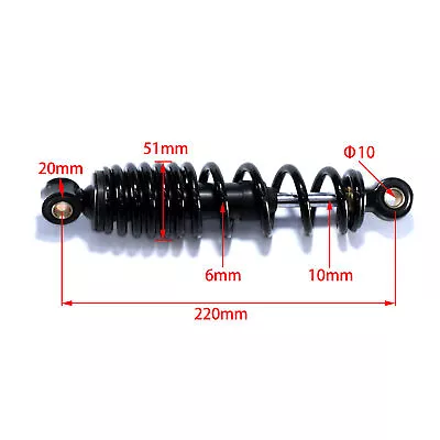 220mm Rear Hydraulic Shock Absorber Suspension For Comfortable E-Bike Motocycle • $27.07